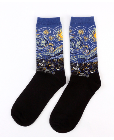 The Starry Night Socks - Cotton Socks